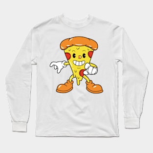 Running Pizza Slice Long Sleeve T-Shirt